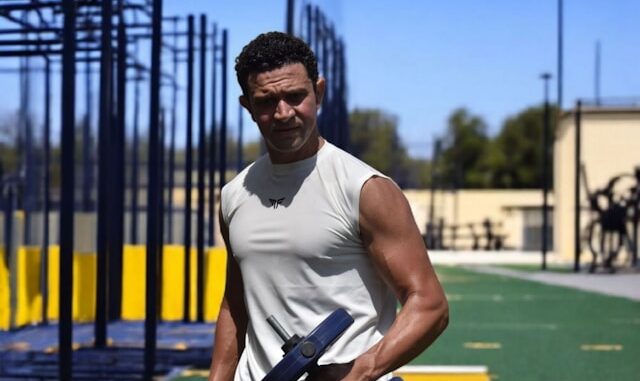 entraînement avec haltères